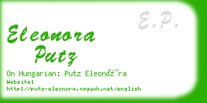 eleonora putz business card